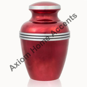 Urna de cremación de Metal con urna de latón para adultos, urna de cremación funeraria para cenizas de personas adultas por acentos Axiom para el hogar - Product Image 3