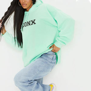 Sudadera con Capucha Personalizada de Alta Calidad, Sudadera Informal de Manga Larga para Invierno, Ropa Urbana, Sudaderas Lisas para Mujer, OEM - Product Image 1