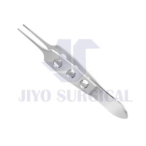 Bishop-Harmon, fórceps de vendaje de dientes dentados entrecruzados, instrumento médico oftálmico Manual de acero inoxidable - Product Image 5