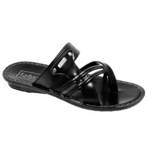 Tongs modernes décontractées en PU avec sangle de couverture ronde, pantoufles quotidiennes pour hommes pour toutes les saisons, nouvelle tendance pour garçons - Product Image 1