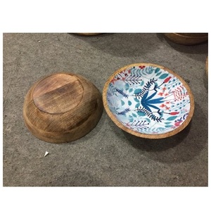 10 Inch Acacia <b>Wooden</b> <b>Bowl</b> <b>Wooden</b> <b>Salad</b> <b>Bowl</b> Hand Polished with Kitchen Hotel <b>Salad</b> <b>Bowl</b> for Selling - Product Image 4