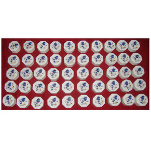 Boîtes cadeaux en marbre à incrustations octogonales - Product Image 1