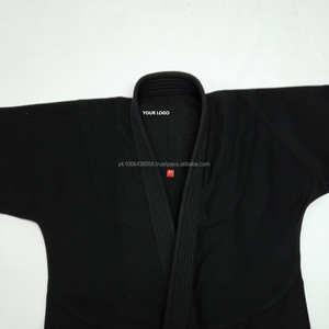 Uniforme de Jiu Jitsu Brasileño (BJJ) para Hombre, Negro, Hecho a Medida, de Alta Calidad, Tejido Perlado, Bordado, Poliéster/Algodón, 380gsm - Product Image 6