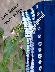 Kimono bohemio Tie Dye caftán Maxi para mujer, ropa de noche teñida a mano, larga, gran tamaño, Ups - Product Image 2