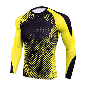 Personalice su propio logotipo Sublimado Manga completa Rash Guard MMA Camisa de compresión MMA Rash Guard para hombres - Product Image 1