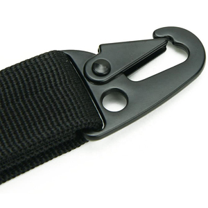 Mayorista Moda Mosquetón Nylon Ceremonial Llavero Color Sólido Negro Cerradura Llavero 2025 - Product Image 6