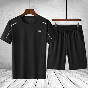 Conjunto de camiseta y pantalones cortos para hombre, diseño personalizado, chándal deportivo, 2 piezas - Product Image 5