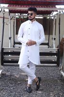 Kurta long inspiré des vêtements traditionnels indiens, fabriqué en pur coton, collection de pyjamas Kurta indiens pour hommes, saison des mariages, 9 couleurs