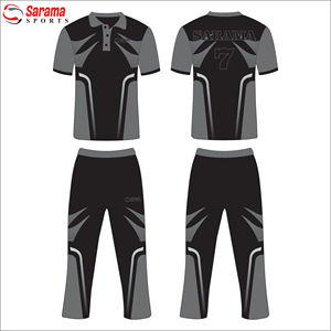 Kit de cricket à sublimation personnalisée ensemble d'uniformes pour hommes tailles adultes chemise et pantalon de cricket à demi-manches, - Product Image 3