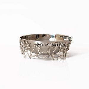 ชามโลหะสำหรับตกแต่งโต๊ะดีไซน์เนอร์หรูหราชามสำหรับตกแต่งบนโต๊ะชามตกแต่งทำจากโลหะชามแฟนซี - Product Image 1