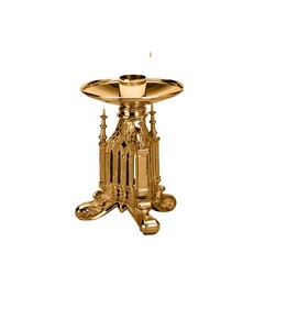 Candelabro de latón redondo con forma de candelabro, portavelas de la India, Brassworld - Product Image 6
