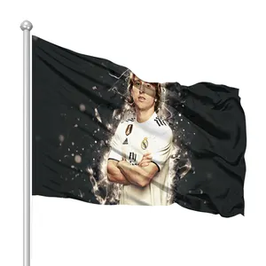 โครเอเชีย Luka Modric ธงที่กำหนดเองเยอรมนีธงความภาคภูมิใจ3x5ft ทุกประเทศชาติอเมริกันผู้ใหญ่ออสเตรเลียโครเอเชียธง