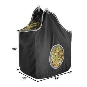 Nueva bolsa de heno de caballo de lona grande, fácil de llenar y duradera, a la venta - Product Image 3