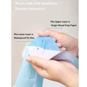 Su geçirmez bakire ahşap + PE FILM tek kullanımlık tuvalet koltuğu kağıt kapak ile 1/64 kat - Product Image 6