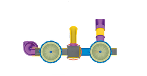 อุปกรณ์สนุกกลางแจ้งสำหรับเด็กอนุบาลก่อนวัยเรียนวัสดุพลาสติกกันยูวีได้รับการรับรองมาตรฐาน ISO สำหรับสนามเด็กเล่น - Product Image 3