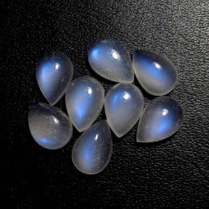 หินลูกแพร์10X14mm ลายรุ้งธรรมชาติ | หินมูนสโตนสีรุ้งธรรมชาติ | - Product Image 3