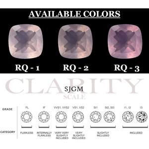 Quartz rose naturel taillé en brillant de 3mm, pierre précieuse de haute qualité, pierre à facettes certifiée IGI, surface lisse - Product Image 2