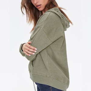 New Smart Green Long sleeve Sports Style Crop Top for women 100% cotton for exercise - Product Image 4