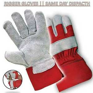 Gants de travail canadiens robustes en cuir épais pour l'hiver Protection des mains anti-coupure et anti-impact Caractéristiques pour le bricolage et le jardinage - Product Image 2