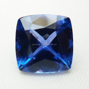 หินอัญมณี Tanzanite สีฟ้าเข้มธรรมชาติ100% เกรดส่งออกทรงวงรีเจียระไนแบบหลวมรักษาอัญมณีแบบ DIY - Product Image 3