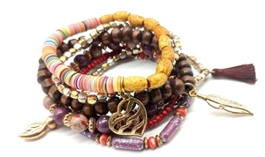 Pulsera de piedras preciosas Feng Shui para hombre y mujer, pulsera de cuentas de amatista Natural auténtica, con cristales curativos - Product Image 6