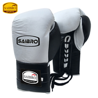 Guantes de Boxeo Personalizados para Hombre, de Alta Calidad, con Cordones, de Piel Sintética, a Bajo Precio, OEM