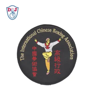 Patch Seni Bela Diri Logo Bordir Tambalan Emblem Karate untuk Seragam