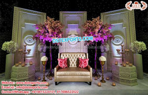 ที่ตกแต่งเวทีด้านหลังงานแต่งงาน,ฉากหลังเทียนสำหรับงานแต่งงาน - Product Image 2