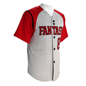 2020 Custom Breathable Plus Size Baseball Jersey Wholesale Sportswear Best Quality Sublimated Uniform Softball Shirt Blank 100% - Product Image 3