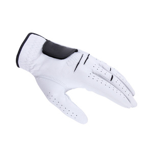 Logo personnalisé Offres Spéciales Super Doux Sécurité tout Blanc Premium En Cuir Gant De Golf - Product Image 3