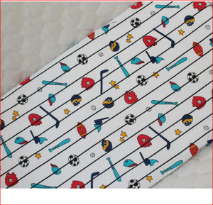 Drap-housse pour lit de bébé en coton biologique 100% de couleur unie imprimé sur mesure avec marque privée - Product Image 3