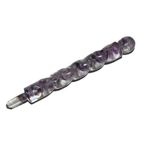Varita de Orgón Curativa de Amatista Trenzada de Buena Calidad: Varita de Orgón Curativa de Amatista Trenzada en Venta - Product Image 1