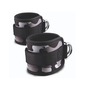 Personalizado de neopreno acolchado ajustable doble D-Ring correas de tobillo Puños para máquinas de cable equipo de protección - Product Image 4