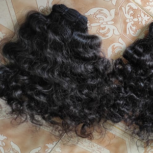 Extensiones de cabello humano Natural rizado, pelo indio Virgen sin procesar, sin caída, sin enredos, envío gratis por FedEx - Product Image 1
