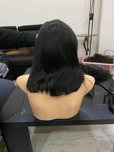 Pelucas de encaje de fábrica 100% Cabello humano virgen Pelucas rizadas Frente de encaje de cabello humano. Extensiones de cabello - Product Image 6