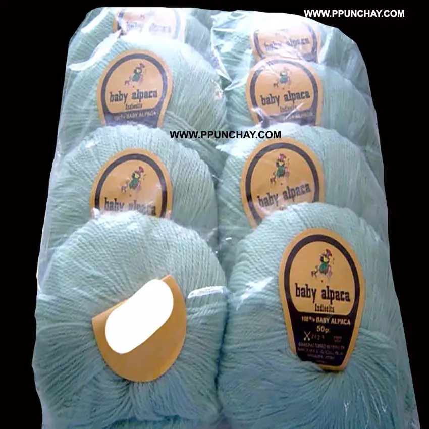 Baby Alpaca yarn in Skeins 4/9 Indiecita High quality Ppunchay Peru Andean Ethnic Soft 8117 Color Hand Knitting
