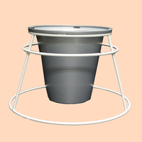 Penjualan Tinggi Pemegang Logam dengan Desain Pegangan Mudah Dibawa untuk Menahan Set Pot Bunga M03 Pot Bunga