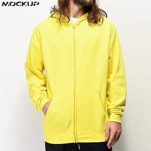 Fournisseur de sweats à capuche pour hommes, personnalisés, à fermeture éclair intégrale, 100% coton, molleton épais, coupe oversize, style streetwear, couleur unie, vierges, modèle 2025 - Product Image 2