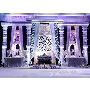 Escenario de Boda con Diseño Nuevo de Aladdin, Decoración de Escenario de Boda con Temática Marroquí, la Mejor Decoración de Escenario de Boda, Magnífica Configuración de Escenario - Product Image 1