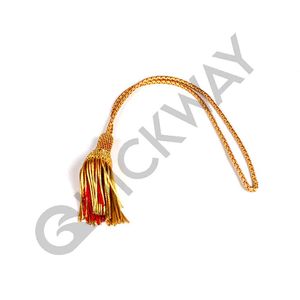 Cordon de Cincture d'Évêque Liturgique avec Glands Accessoire de Vêtement Multicolore pour Prêtres et Clergé - Product Image 1