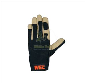 Gants de sécurité anti-choc de haute qualité, outils à main personnalisés, gants de mécanicien en cuir synthétique souple résistant aux chocs, blancs, Pak 303 GP, antidérapants - Product Image 2