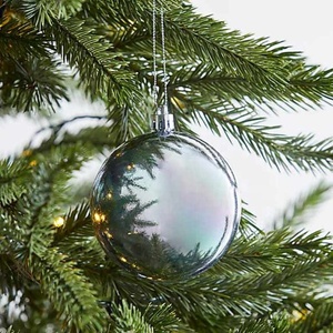 Blue Iridescent Glass Bauble - Product Image 1