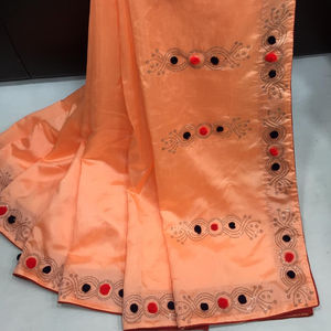 Nueva moda de ropa de fiesta diseñador algodón color azul claro bordado pesado y trabajo de piedra ropa de mujer India precio al por mayor - Product Image 1