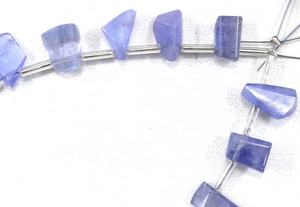 Impresionante calidad, 17 piezas, piedras preciosas de tanzanita Natural, cuentas de pepitas facetadas, joyería hecha a mano, piedra natal de diciembre, venta al por mayor - Product Image 4