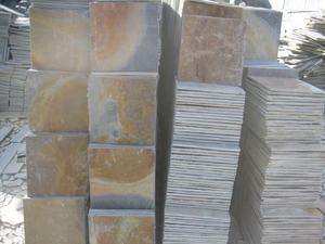 กลางแจ้งธรรมชาติสีเหลืองสนิมตารางกระดานชนวนสวนพื้น<span class=keywords><strong>ปู</strong></span><span class=keywords><strong>หิน</strong></span>แผ่นบางสำหรับสวนลานสนามหญ้าทางเดินทางเท้า - Product Image 5