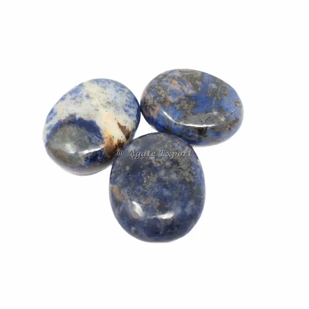 Sodalite Palm Stone Opal Stones Pebbles Worry Stone