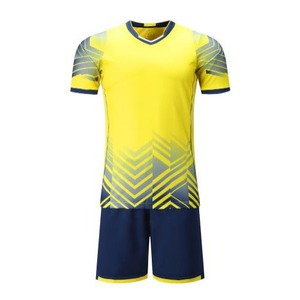 Camiseta de manga corta y pantalones de poliéster con impresión por sublimación personalizada, camisetas de secado rápido, uniformes de fútbol, venta al por mayor - Product Image 1