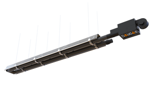 Chauffage radiant extérieur domestique DAYGAS RADIUM 40 U TYPE, tube à gaz certifié CE, 2 étages, télécommande, garantie 1 an - Product Image 4