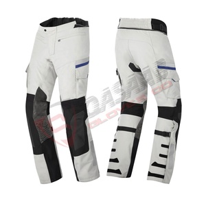 Transpirable Patchwork motocicleta 100% algodón poliéster a prueba de viento impermeable Cordura textil Patchwork-bolsillos Pantalones - Product Image 5