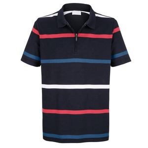 เสื้อโปโลแขนสั้นผ้าฝ้ายทรงมาตรฐานสำหรับผู้ชายขายส่ง - Product Image 1